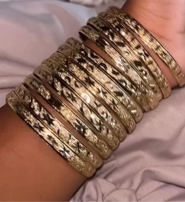 Gold bangles